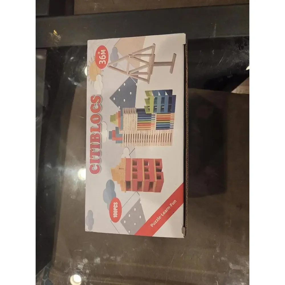 2x order (reserved)  - Citiblocs Wooden Building Blocks Set - 100 Pieces